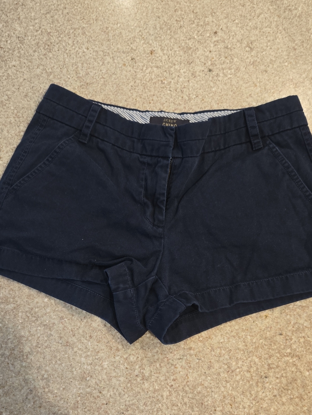 J. Crew Dark Navy Chino Preppy Shorts - Women's Size 2